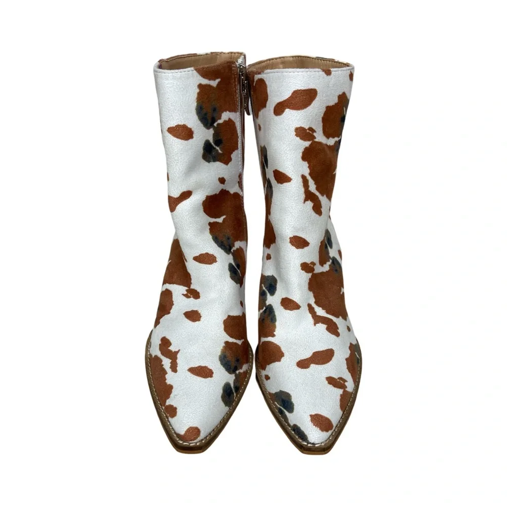 ARIDER GIRL Fancy Western Ankle Cow Print Boot
Cowgirl Booties Comfortable - Picture 2 of 11